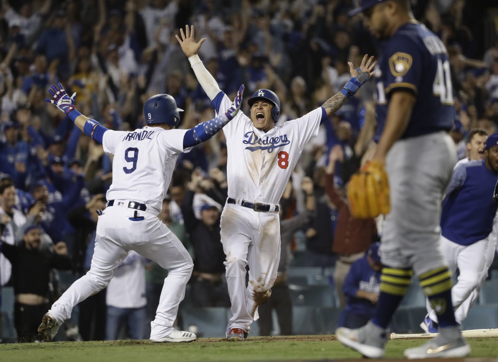 Dodgers 5, Brewers 2